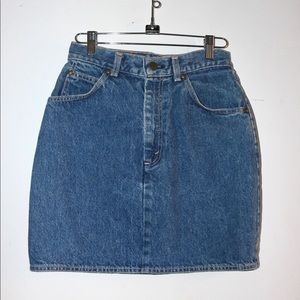 Vintage Levi denim high waisted skirt